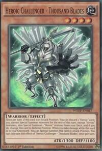 Heroic Challenger - Thousand Blades - World Superstars (WSUP) #WSUP-EN017 - Super Rare YuGiOh Trading Card
