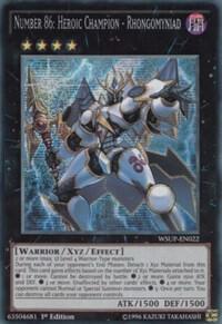 Number 86: Heroic Champion - Rhongomyniad - World Superstars YuGiOh trading card