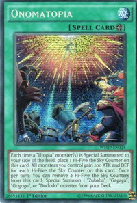 Onomatopia - World Superstars (WSUP) #WSUP-EN024 - Prismatic Secret Rare YuGiOh Trading Card