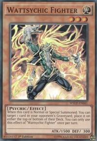 Wattsychic Fighter trading card from World Superstars Wattsychic Fighter - World Superstars YuGiOh trading card