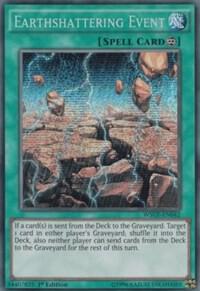 Earthshattering Event trading card from World Superstars Earthshattering Event - World Superstars YuGiOh trading card