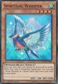 Spiritual Whisper - World Superstars (WSUP) #WSUP-EN045 - Super Rare YuGiOh Trading Card
