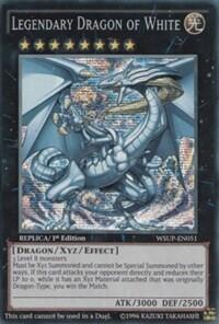 Legendary Dragon of White - World Superstars (WSUP) #WSUP-EN051 - Prismatic Secret Rare YuGiOh Trading Card
