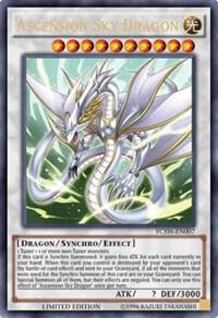 Ascension Sky Dragon trading card from Yu-Gi-Oh! Championship Series Prize Cards Ascension Sky Dragon - Yu-Gi-Oh! Championship Series Prize Cards YuGiOh trading card