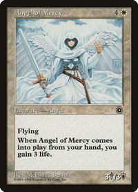 Angel of Mercy - Portal Second Age (P02) #8 - Uncommon Magic: The Gathering Trading Card