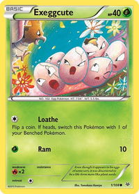 Exeggcute - XY - Roaring Skies (ROS) #1/108 - Common Pokémon Trading Card