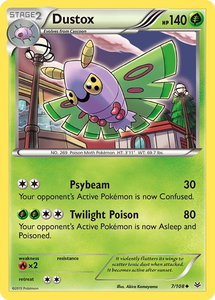 Dustox (7) - XY - Roaring Skies (ROS) #7/108 - Uncommon Pokémon Trading Card