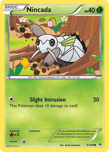 Nincada - XY - Roaring Skies (ROS) #9/108 - Common Pokémon Trading Card