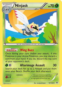 Ninjask - XY - Roaring Skies (ROS) #10/108 - Uncommon Pokémon Trading Card
