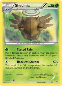 Shedinja - XY - Roaring Skies (ROS) #11/108 - Rare Pokémon Trading Card