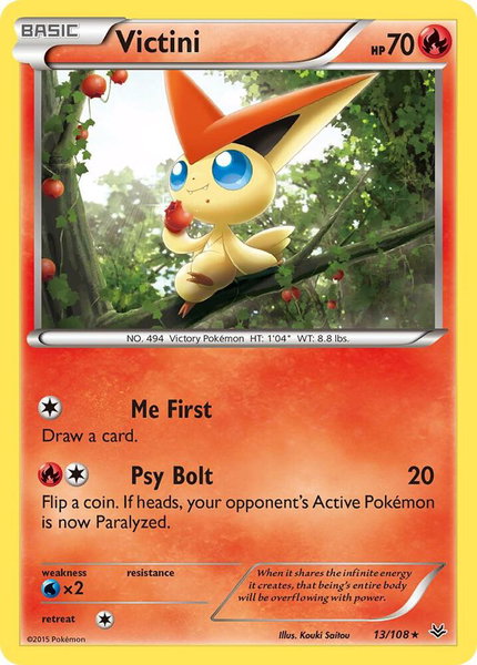 Victini - XY - Roaring Skies Pokémon trading card