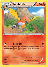 Fletchinder - XY - Roaring Skies (ROS) #14/108 - Uncommon Pokémon Trading Card