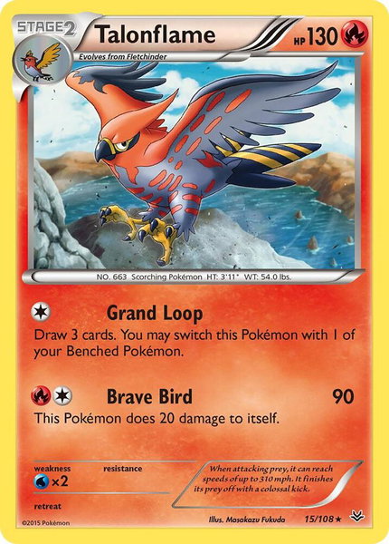 Talonflame - XY - Roaring Skies Pokémon trading card