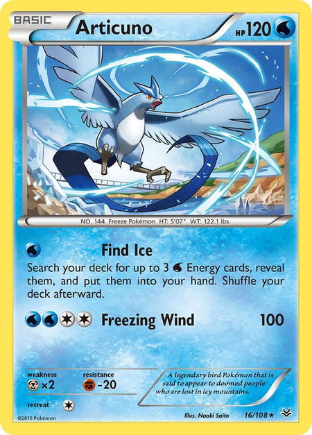 Articuno (16) - XY - Roaring Skies Pokémon trading card