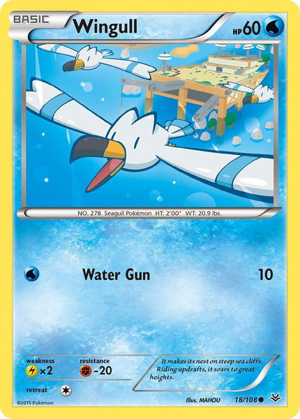 Wingull - XY - Roaring Skies Pokémon trading card