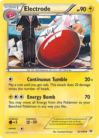 Electrode - XY - Roaring Skies (ROS) #22/108 - Uncommon Pokémon Trading Card