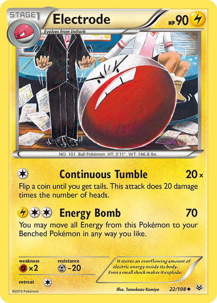 Electrode - XY - Roaring Skies Pokémon trading card