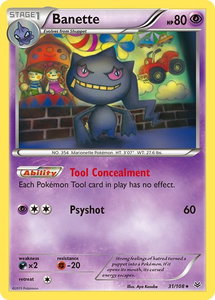 Banette (31) - XY - Roaring Skies (ROS) #31/108 - Rare Pokémon Trading Card