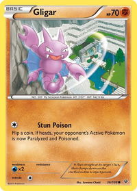 Gligar - XY - Roaring Skies (ROS) #36/108 - Common Pokémon Trading Card