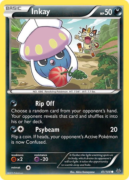 Inkay - XY - Roaring Skies Pokémon trading card