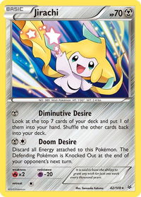 Jirachi - XY - Roaring Skies (ROS) #42/108 - Holo Rare Pokémon Trading Card