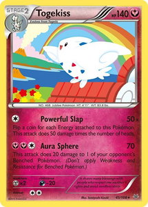 Togekiss (45) - XY - Roaring Skies (ROS) #45/108 - Rare Pokémon Trading Card