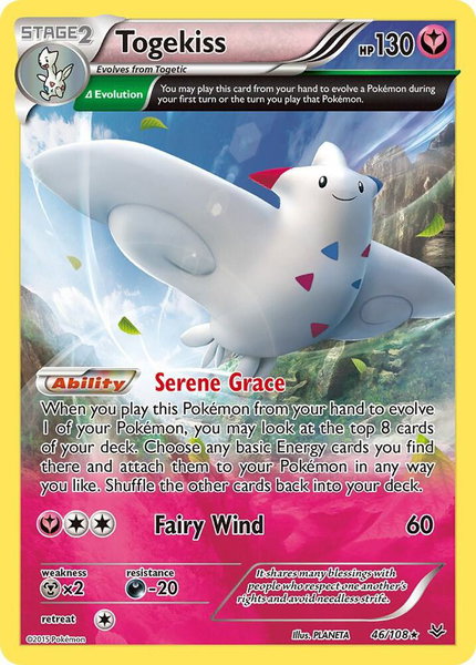 Togekiss (46 Delta) trading card from XY - Roaring Skies Togekiss (46 Delta) - XY - Roaring Skies Pokémon trading card