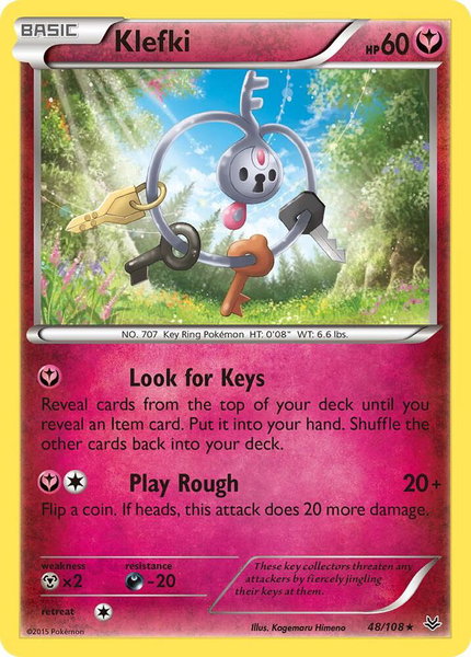 Klefki - XY - Roaring Skies Pokémon trading card