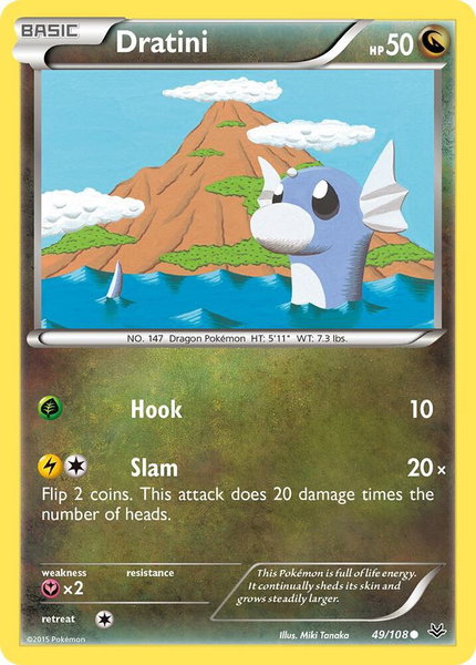 Dratini - XY - Roaring Skies Pokémon trading card