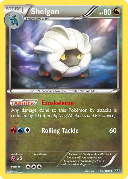 Shelgon - XY - Roaring Skies Pokémon trading card