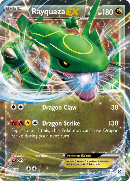 Rayquaza EX (60) - XY - Roaring Skies Pokémon trading card