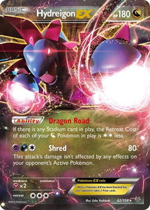 Hydreigon EX - XY - Roaring Skies (ROS) #62/108 - Ultra Rare Pokémon Trading Card