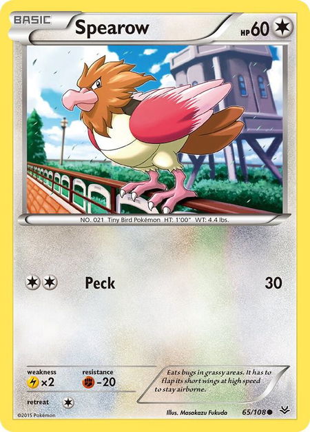 Spearow - XY - Roaring Skies Pokémon trading card