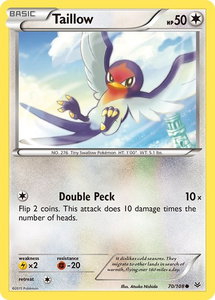 Taillow - XY - Roaring Skies (ROS) #70/108 - Common Pokémon Trading Card