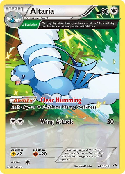 Altaria (74 Delta) - XY - Roaring Skies Pokémon trading card