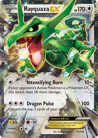 Rayquaza EX (75) - XY - Roaring Skies (ROS) #75/108 - Ultra Rare Pokémon Trading Card