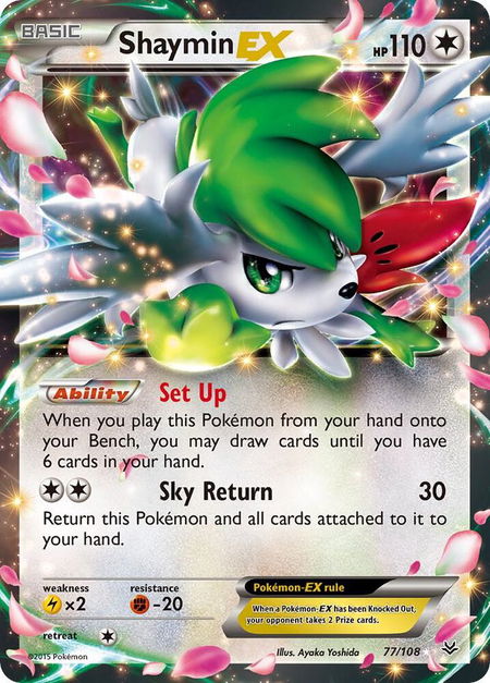 Shaymin EX - XY - Roaring Skies Pokémon trading card