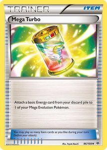 Mega Turbo - XY - Roaring Skies (ROS) #86/108 - Uncommon Pokémon Trading Card