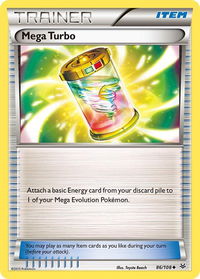 Mega Turbo - XY - Roaring Skies (ROS) #86/108 - Uncommon Pokémon Trading Card