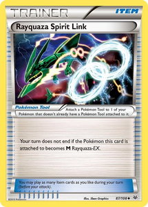 Rayquaza Spirit Link - XY - Roaring Skies (ROS) #87/108 - Uncommon Pokémon Trading Card