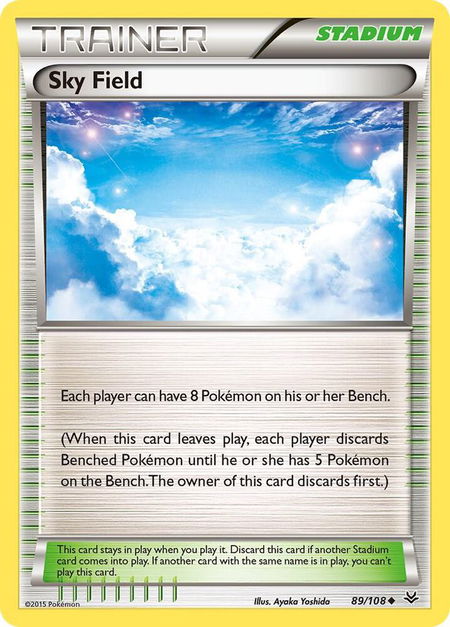 Sky Field - XY - Roaring Skies Pokémon trading card