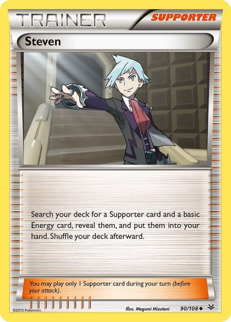 Steven - XY - Roaring Skies Pokémon trading card