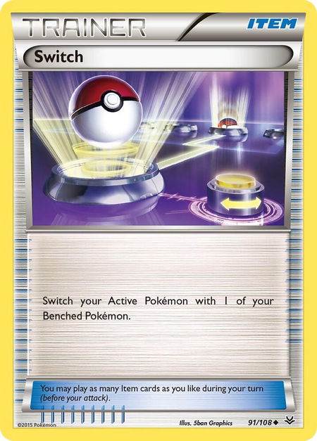Switch - XY - Roaring Skies Pokémon trading card
