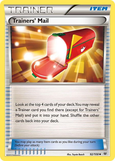 Trainers' Mail - XY - Roaring Skies Pokémon trading card
