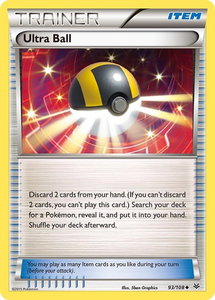 Ultra Ball - XY - Roaring Skies (ROS) #93/108 - Uncommon Pokémon Trading Card