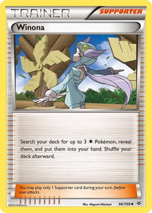 Winona - XY - Roaring Skies (ROS) #96/108 - Uncommon Pokémon Trading Card
