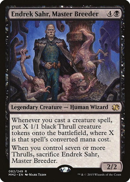 Endrek Sahr, Master Breeder trading card from Modern Masters 2015 Endrek Sahr, Master Breeder - Modern Masters 2015 Magic: The Gathering trading card