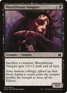 Bloodthrone Vampire - Modern Masters 2015 (MM2) #72 - Common Magic: The Gathering Trading Card