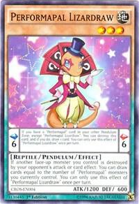 Performapal Lizardraw - Crossed Souls YuGiOh trading card