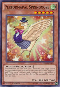 Performapal Springoose - Crossed Souls (CROS) #CROS-EN005 - Common / Short Print YuGiOh Trading Card